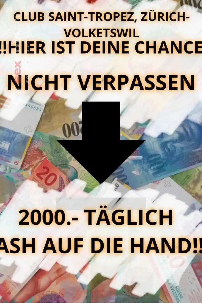 2.000,-/Tag möglich für Schweizer und EU Girls Zürich Umgebung, Volketswil, Zürich Stadt, Aargau, Schweiz