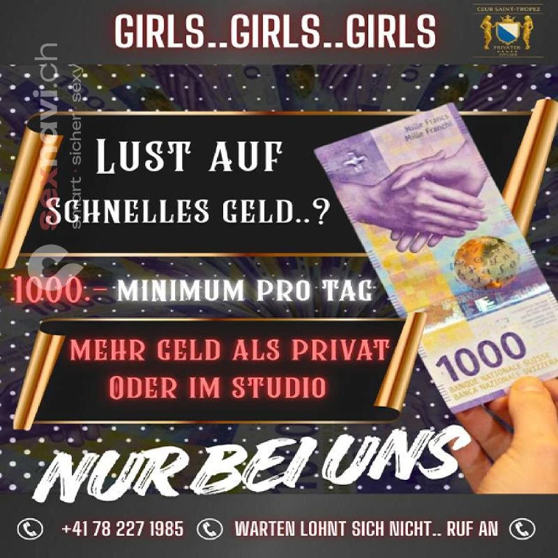 2.000,-/Tag m&ouml;glich f&uuml;r Schweizer und EU Girls Z&uuml;rich Umgebung, Volketswil, Z&uuml;rich Stadt, Aargau, Schweiz